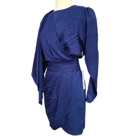 Ronny Kobo Shanaya Dress NWT in Navy Blue Zebra Size S - Picture 9 of 11